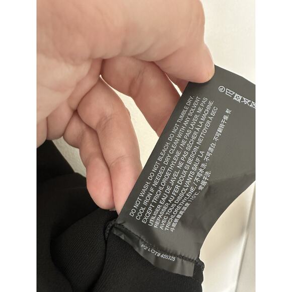 Theory Women’s Black Pleated Admiral Crepe Knee Length Dress Size 10 - Picture 6 of 8